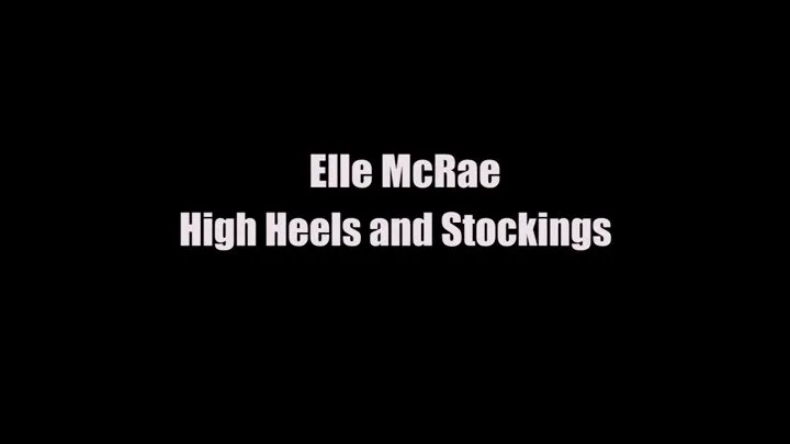 Elle McRae High Heels and Stockings