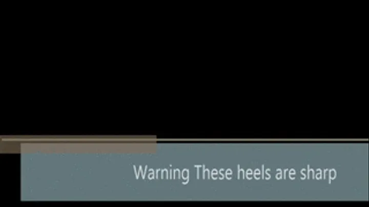 Warning these heels are sharp