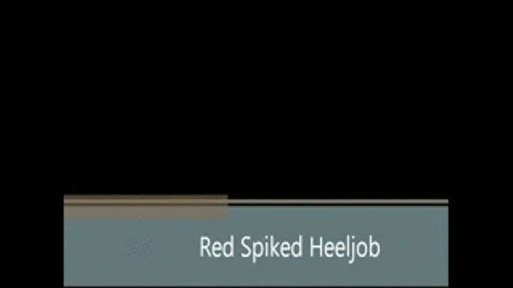 Red Spiked Heeljob