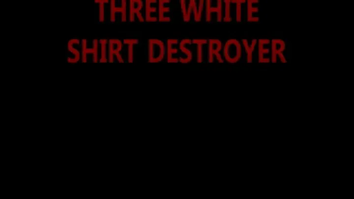 THREE WHITE SHIRT DESTROYER