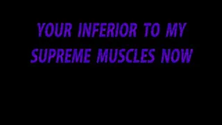 YOUR INFERIOR TO MY SUPREME MUSCLES NOW