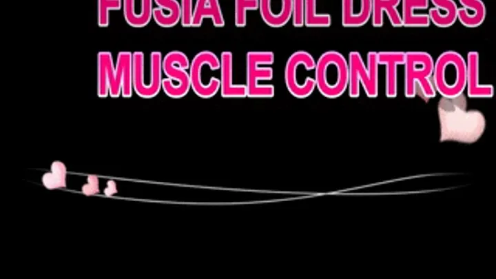 FUSIA FOIL DRESS MUSCLE CONTROL