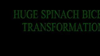 HUGE SPINACH BICEPS TRANSFORMATION