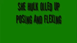 SHE HULK pec control posing