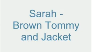 Sarah - Brown Tommy and Leather Jacket