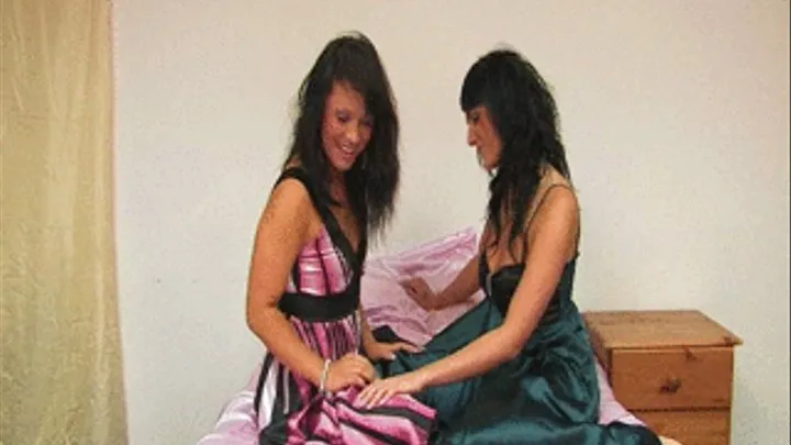 SSSF Hannah Shaw and lexi ward just loves to get all hot a horny with each others satin