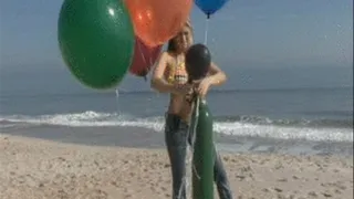 Helium Balloon Belt at the Beach