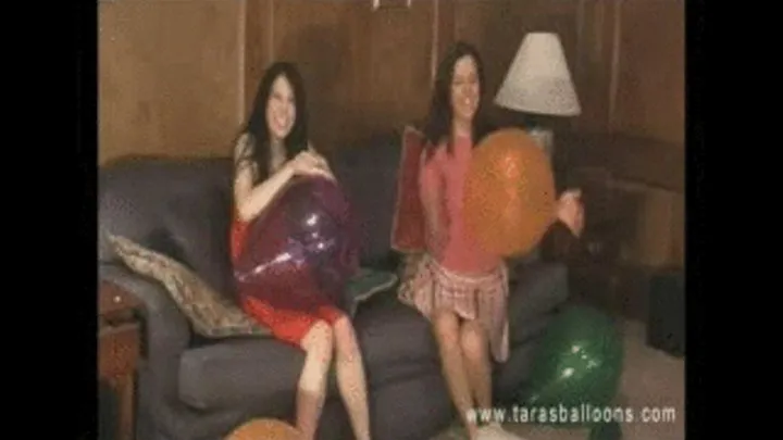 Kobe and Willa's Balloon Stomp