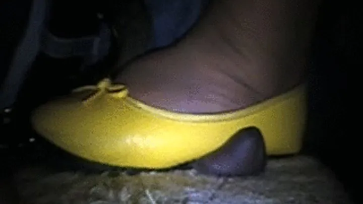 Ballerina flats cock crushing at its best