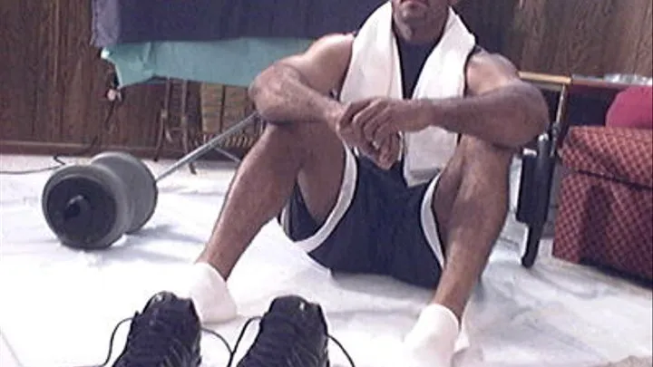 Malefootflava Presents "Elvis Workout Sneaker Sock Feet"