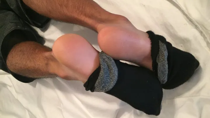 Malefootflava Present "Shawn" and his huge size 14's feet in your face foot worship by Randy