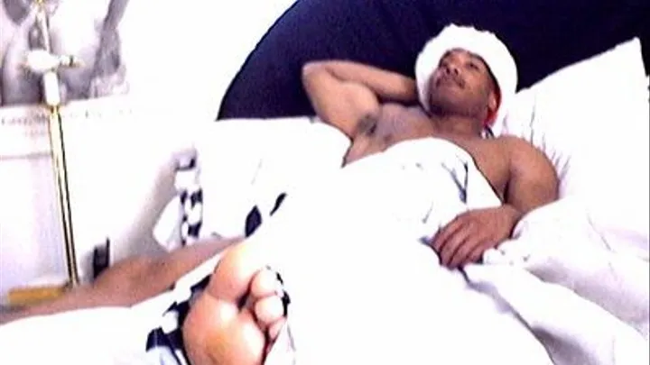 Malefootflava Presents "Sean Ebony Santa Bedroom Sole Tease"