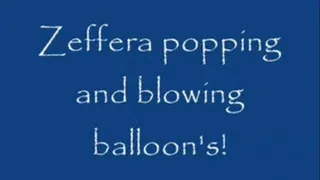 Zeffera Popping balloons