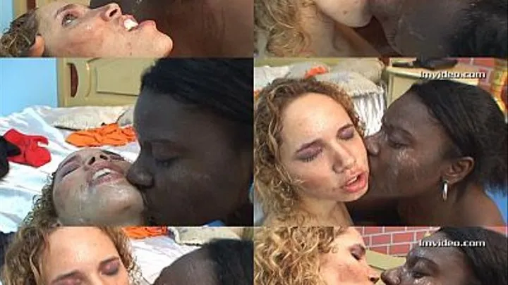 SPITTING AND KISSING INTERRACIAL - CLIP 05