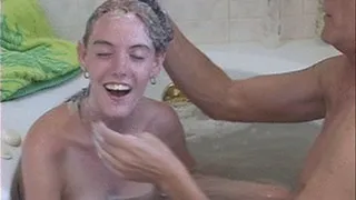 BATHING in DADDYS CUM!