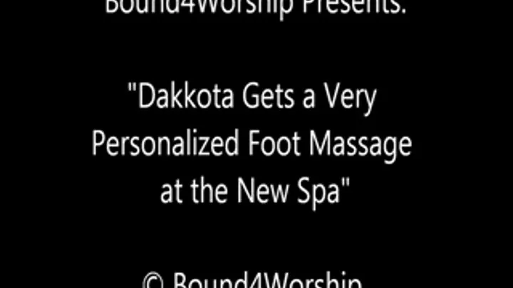 Dakkota Gets Foot Worship at the Spa