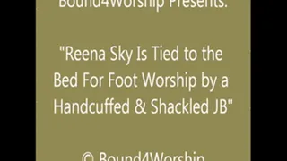 Reena Sky Receives Foot Worship While Both are Bound