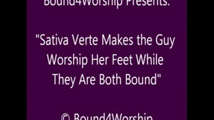 Sativa Enjoys Worship With Both Bound