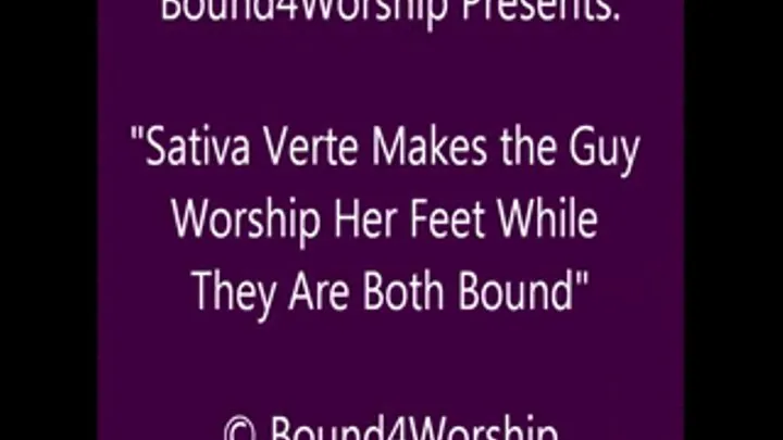 Sativa Enjoys Worship With Both Bound - SQ