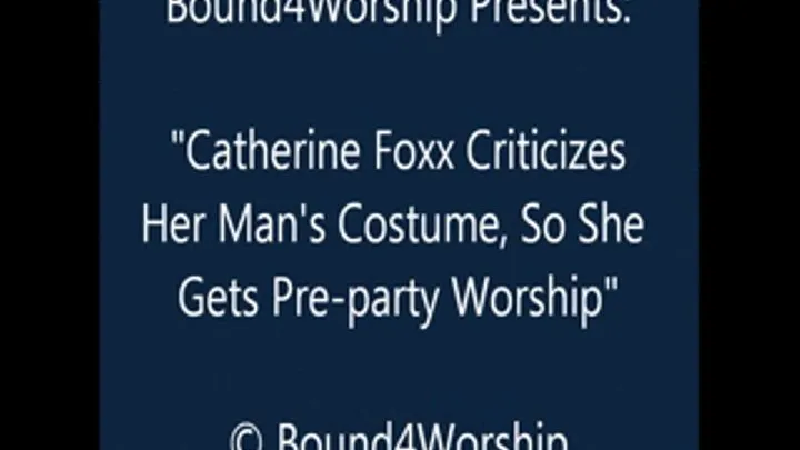 Catherine Foxx Worshiped in Her Costume