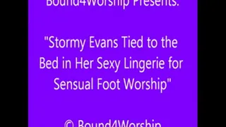 Stormy Evans Foot Worship in Lingerie