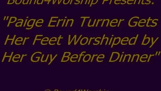 Paige Erin Turner Gets Foot Worship Before Dinner