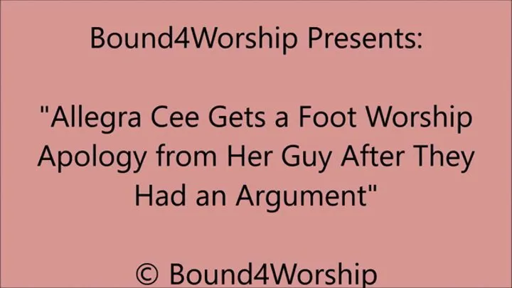 Allegra Cee Gets Make Up Foot Worship