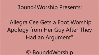 Allegra Cee Gets Make Up Foot Worship