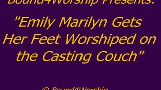 Emily Marilyn Gets Foot Worship on the Casting Couch