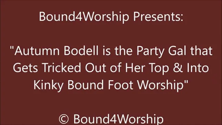 Autumn Bodell Loses Game, Wins Foot Worship