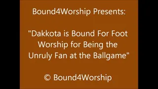 Dakkota Gets Foot Worship at the Ballgame - SQ