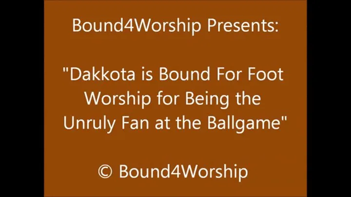 Dakkota Gets Foot Worship at the Ballgame