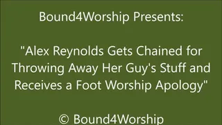 Alex Reynolds Chained for Foot Worship