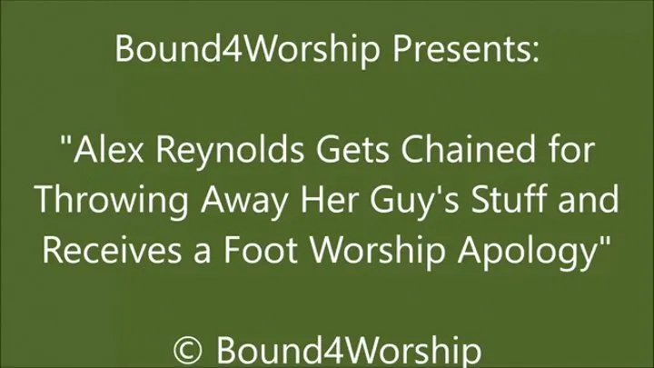 Alex Reynolds Chained for Foot Worship