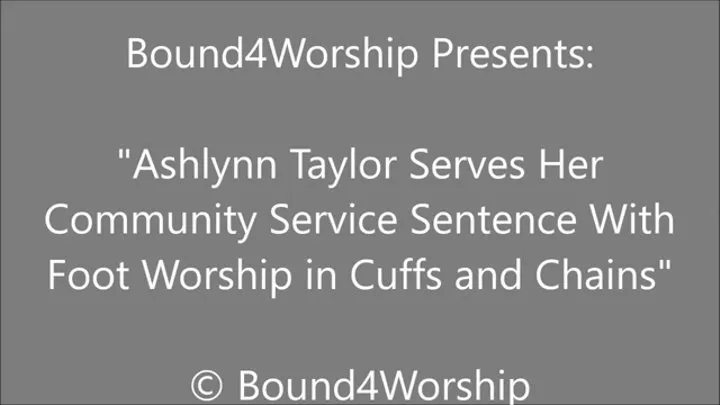 Ashlynn Taylor Performs Community Service