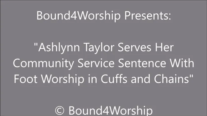 Ashlynn Taylor Performs Community Service