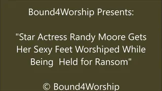 Starlet Randy Moore Gets Foot Worship in Captivity