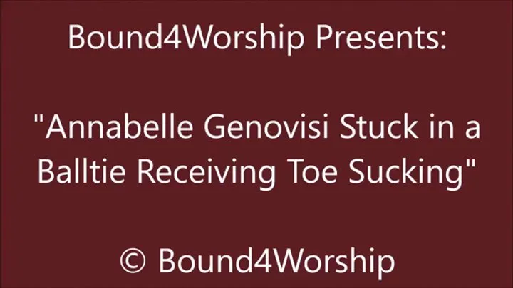 Annabelle Genovisi Gets Foot Worship in a Balltie