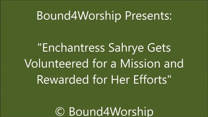 Enchantress Sahrye Gets Foot Worship from a Soldier