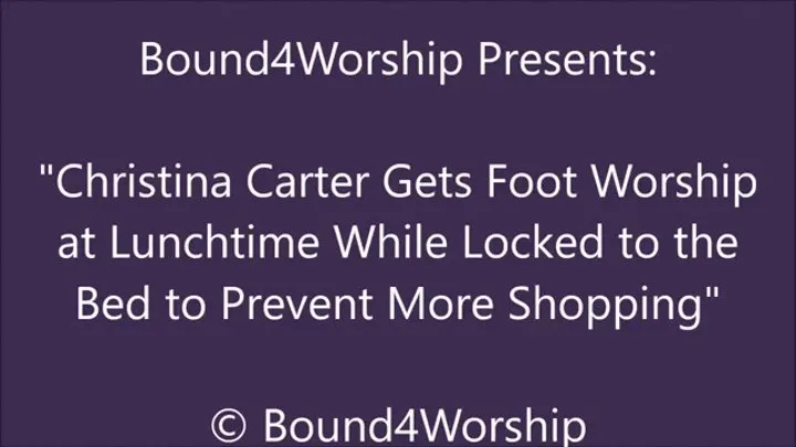 Christina Carter Worshiped After a Morning Chained to the Bed