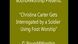 Christina Carter Worshiped by a Soldier