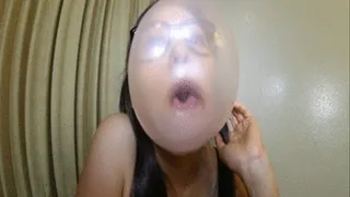 Blowing Big Bubbles With Asian Samantha