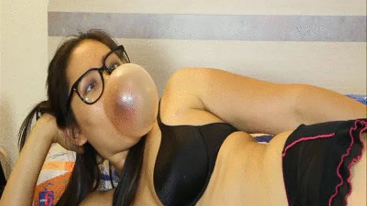 Asian Samantha Blows Bubbles In Her Bra ( High Definition)