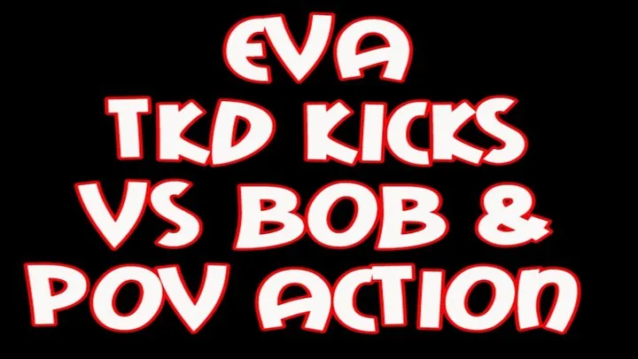 Eva tkd kicks vs Bob and POV (point of view) action