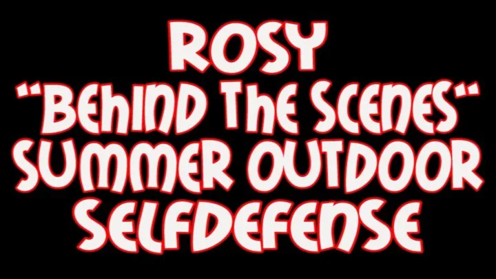 Rosy "behind the scenes" summer outdoor selfdefense