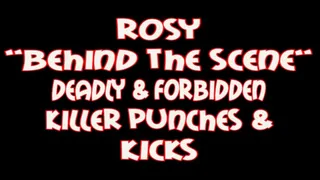 Rosy "behind the scenes d eadly" and forbidden punches & kicks