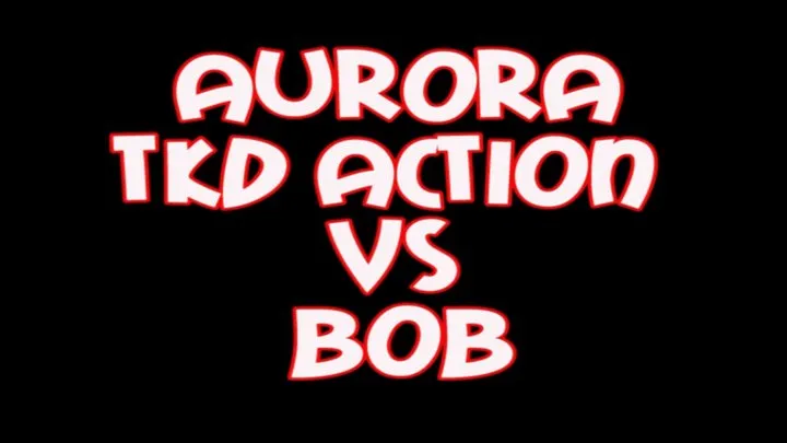 Aurora tkd kicking action VS Bob