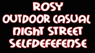 Rosy outdoor casual night street selfdefense