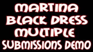 Martina black dress multiple submissions demonstration