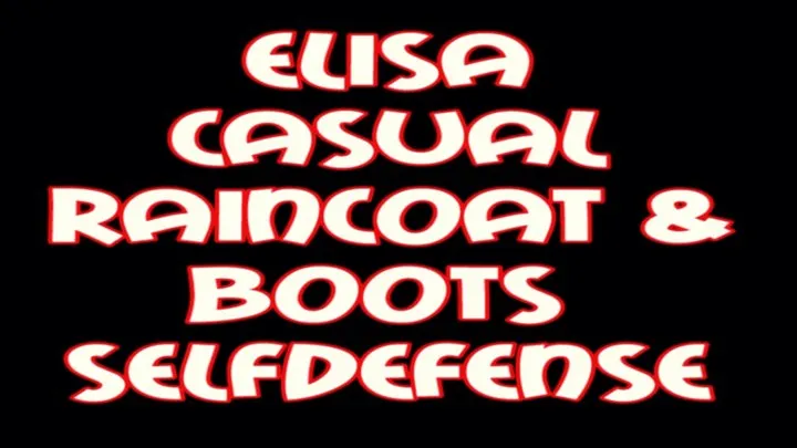 Elisa casual raincoat & boots selfdefense